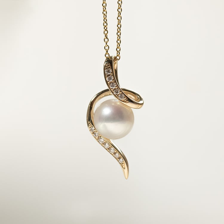 Anhänger mit Perle und Diamanten Acanda 137115