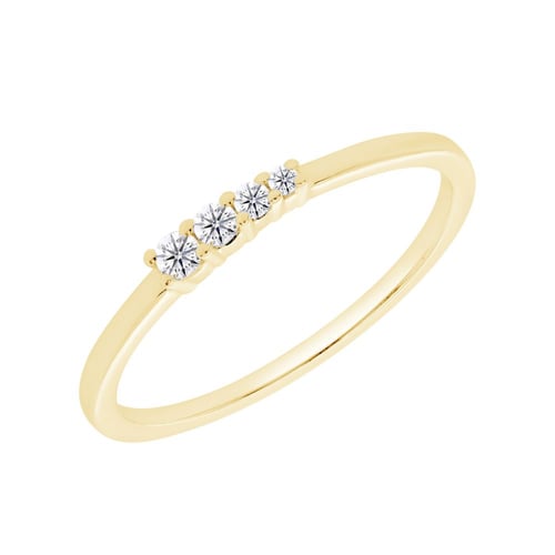 Minimalistischer Goldring mit Lab Grown Diamanten Arne