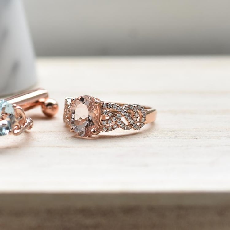 Morganitring aus Gold 9953