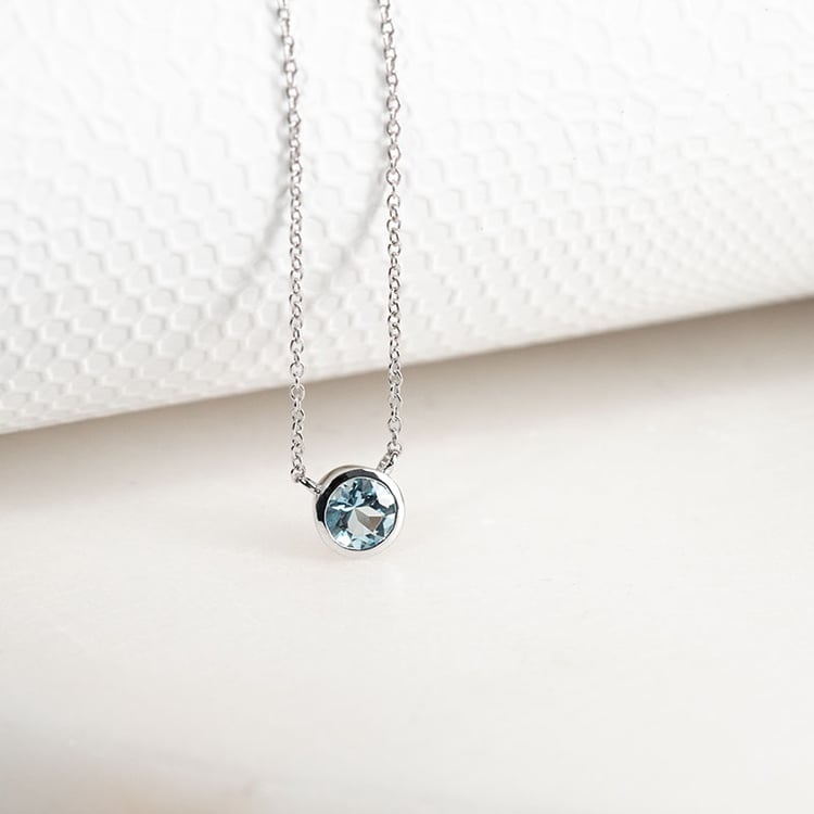 Silberkette mit Aquamarin Jonie 132076