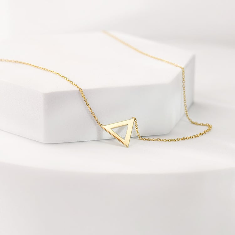 Goldener Anhänger mit Dreieck AirTriangle 152963