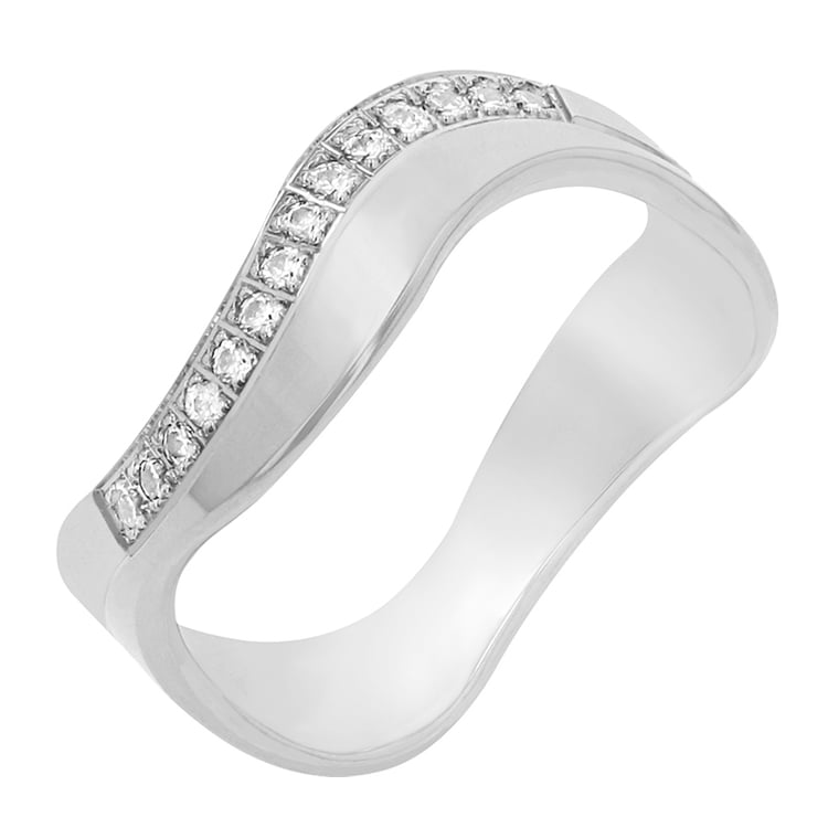 Goldene Eheringe mit Diamanten Charla 77877