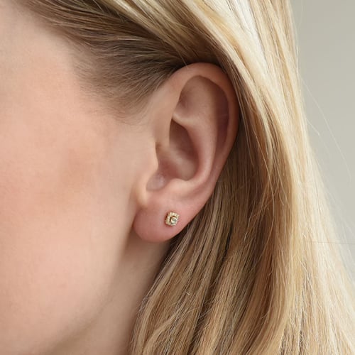 Aquamarinohrringe mit Diamanten Sukie