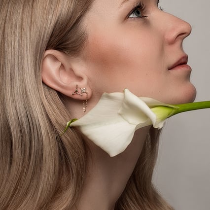 Ohrring mit Sternzeichen Cancer