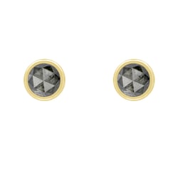 Goldene Ohrringe mit 0.52ct Salt and Pepper Diamanten Gledina