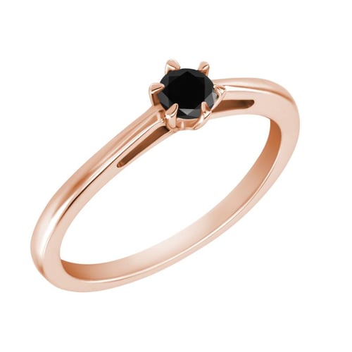 Verlobungsring mit schwarzem Diamant Rima