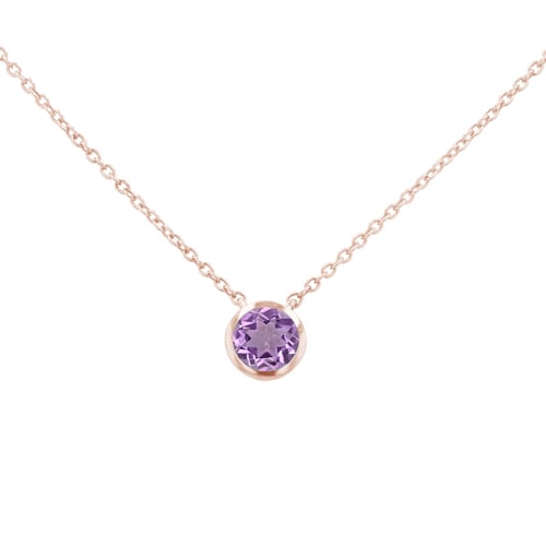 Silberkette mit Amethyst Jonie