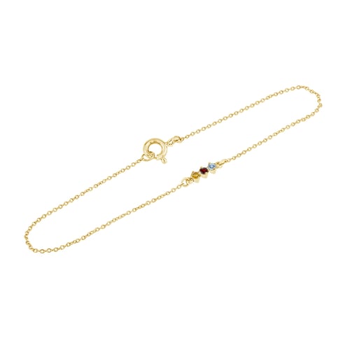 Minimalistisches Armband mit Edelsteinen Ihrer Wahl Joe