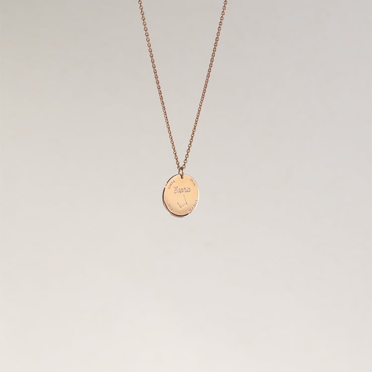 Silberkette für Neugeborene mit einer Gravur Ihrer Wahl Melody 121380