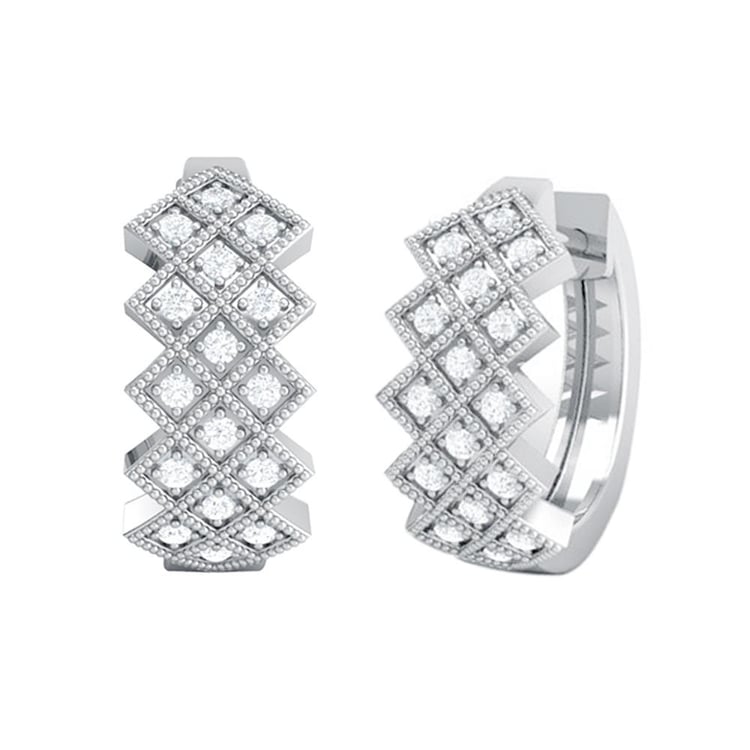 Goldene Creolen mit Diamanten Audhild 160248