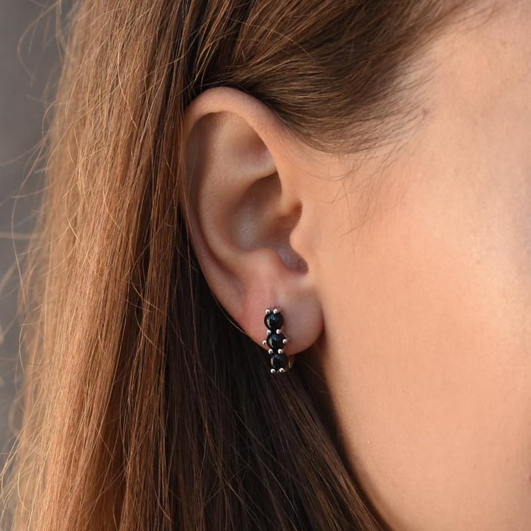 Ohrringe mit Onyxen 49297