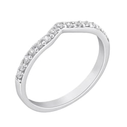 Eternityring in V-Form mit strahlenden Lab Grown Diamanten Marveille