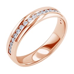 Goldener Eternity-Ring mit Lab Grown Diamanten Loby