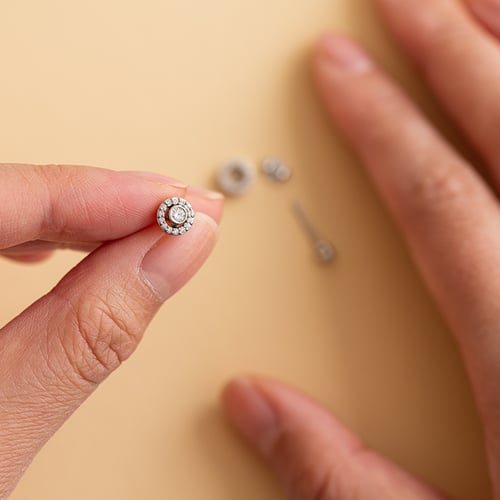 Ohrringe 2in1 mit Diamanten Annabel