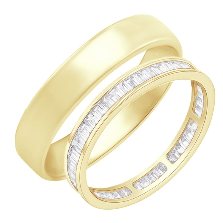 Eternity-Ring mit Lab Grown Baguette-Diamanten und Ring im Komfort-Stil Pascal 111188