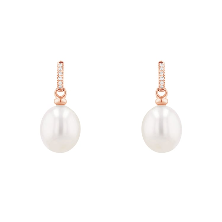 Goldenes Schmuckset mit Perlen und DIamanten Dudey 116036