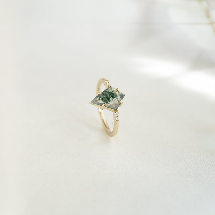 Ring Set mit Achat Vinka 144845