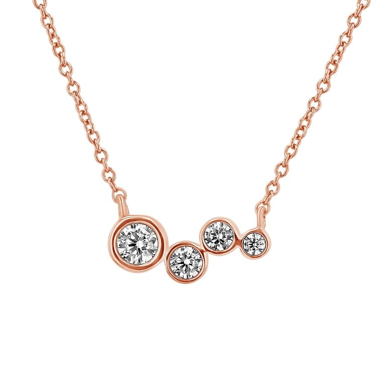 Moderne Goldene Halskette mit Lab Grown Diamanten Viola 163667