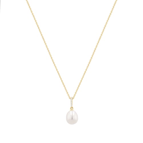 Goldenes Schmuckset mit Perlen und DIamanten Dudey