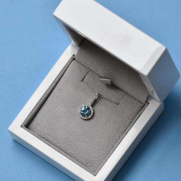 Halskette mit Topas 32144