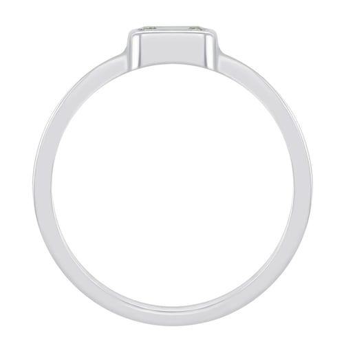 Verlobungsring mit Diamant im Smaragdschliff Sade