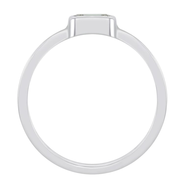 Verlobungsring mit Diamant im Smaragdschliff Sade 100347