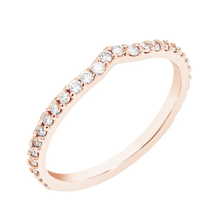 Eternity-Ring in V-Form mit funkelnden Diamanten Venturelli 98689