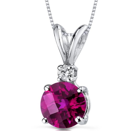 Goldener Rubinanhänger mit Diamant Emolyna