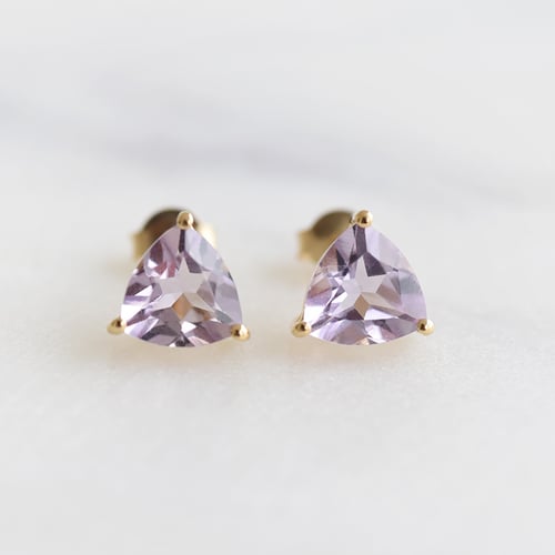 Silberne Ohrringe mit Amethysten Nellie