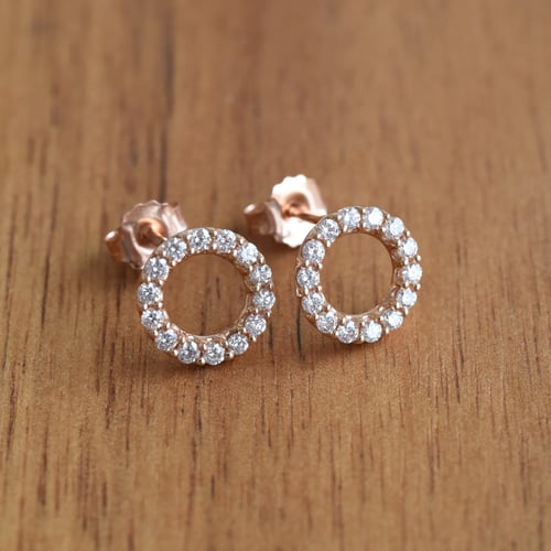 Karma-Ohrringe mit Lab Grown Diamanten Leonas