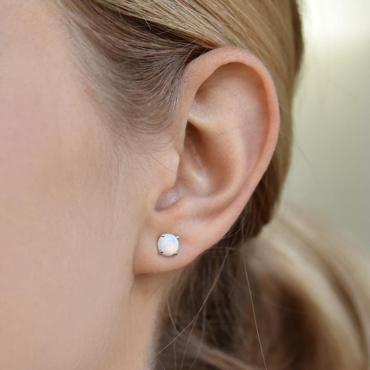 Ohrringe mit Opalen 27090