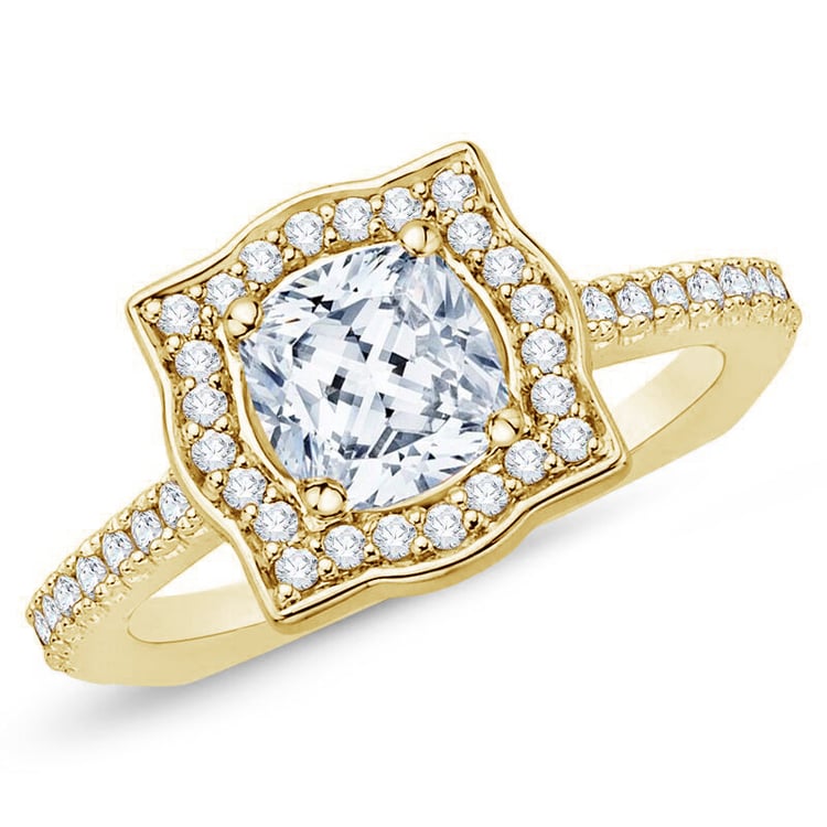 Goldener Diamantring 74300