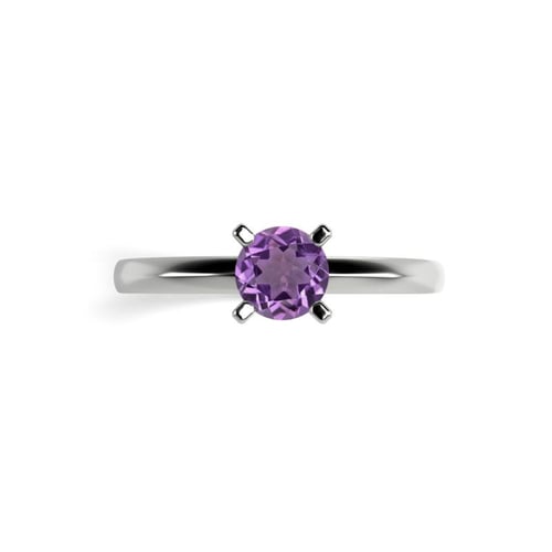 Verlobungsring mit violetten Amethyst Lopa