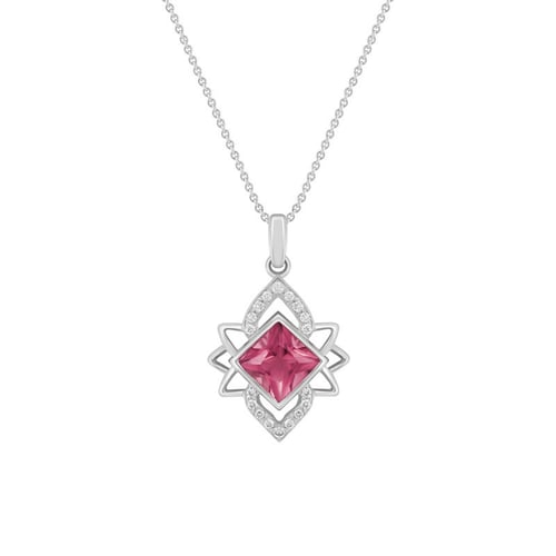 Anhänger mit Turmalin und Diamanten Kieran