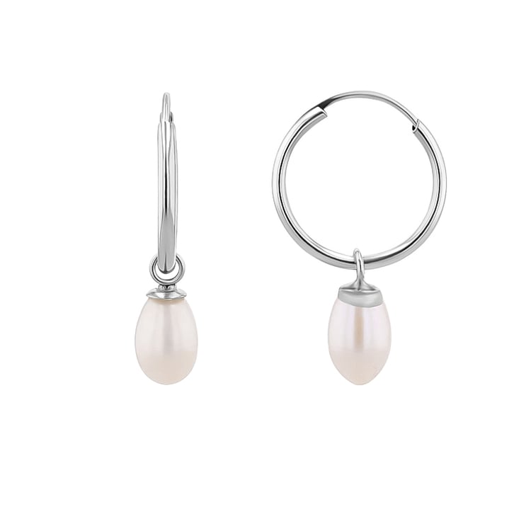 Goldene Hängeohrringe mit Perlen Margo 123971