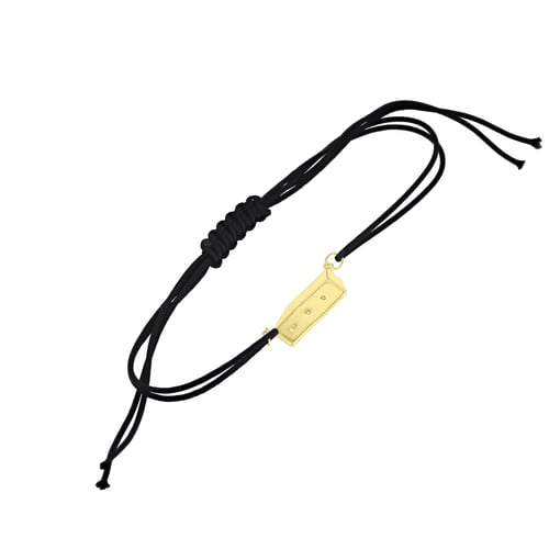 Silbernes Schnurarmband Der Kleine Prinz mit einem Kasten