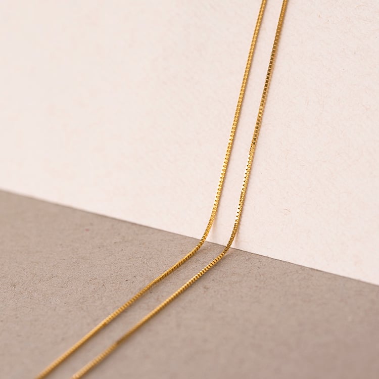 Venezia Halskette 45 cm aus vergoldetem Silber 107569