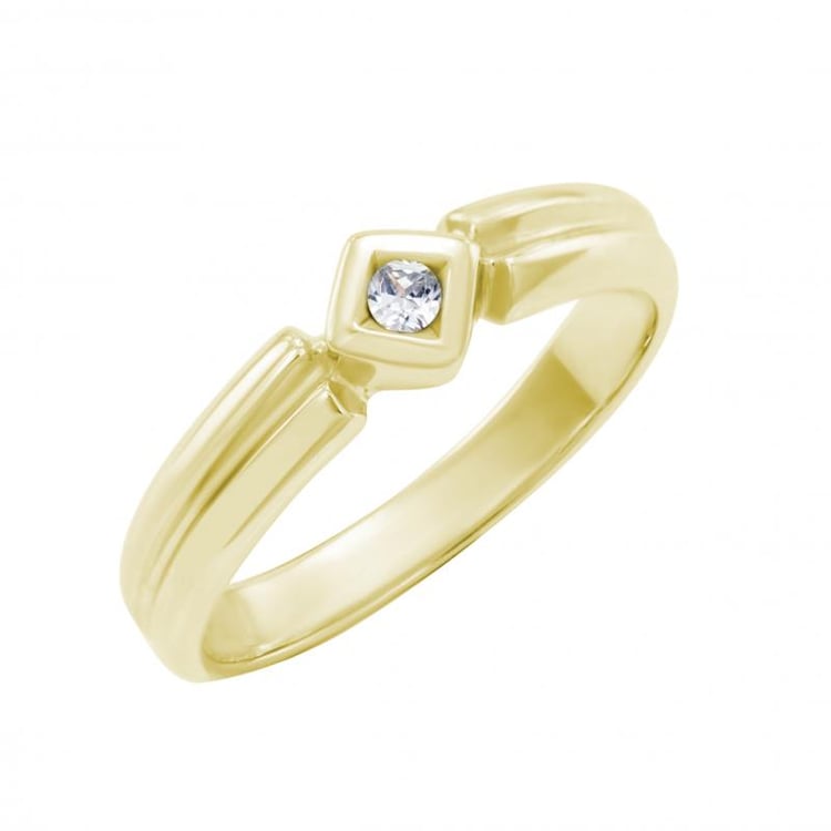 Verlobungsring aus Gold mit Diamanten 4583