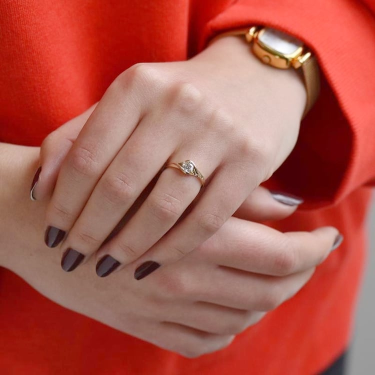 Verlobunsring mit Moissanit Aliena 106873