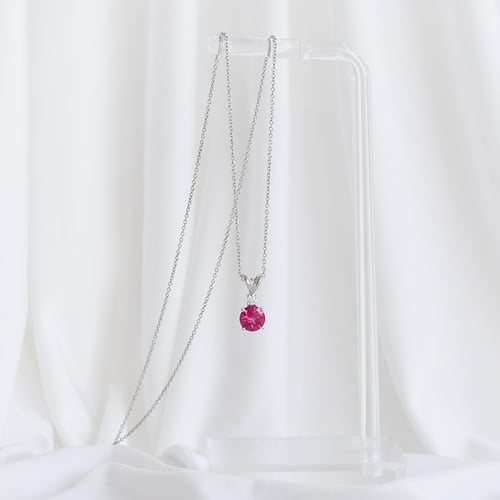 Goldener Rubinanhänger mit Diamant Emolyna
