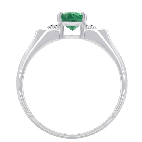Goldring mit Smaragd und Diamanten Kyson