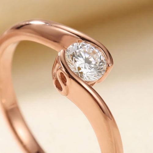 Verlobungsring mit Buchstaben und Diamanten Saffar
