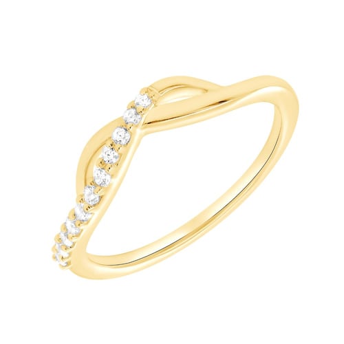 Atypischer Ring aus Silber mit Lab Grown Diamanten Joel