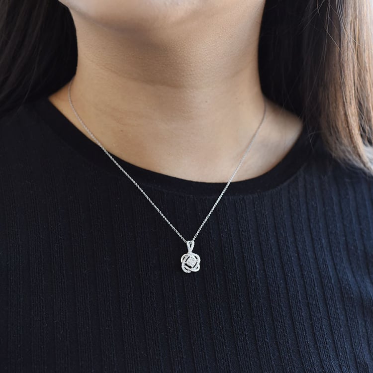 Geflochtener Anhänger mit Diamanten Beavis 96205