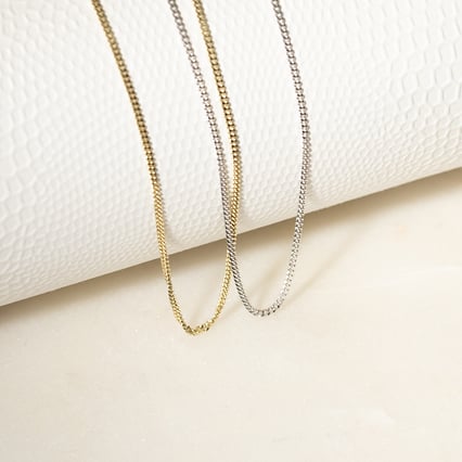 Panzerkette aus 585er Gold 45 cm