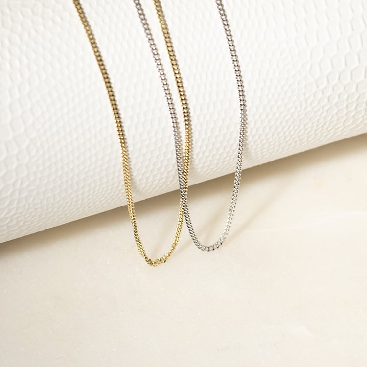 Panzerkette aus 585er Gold 45 cm 135362