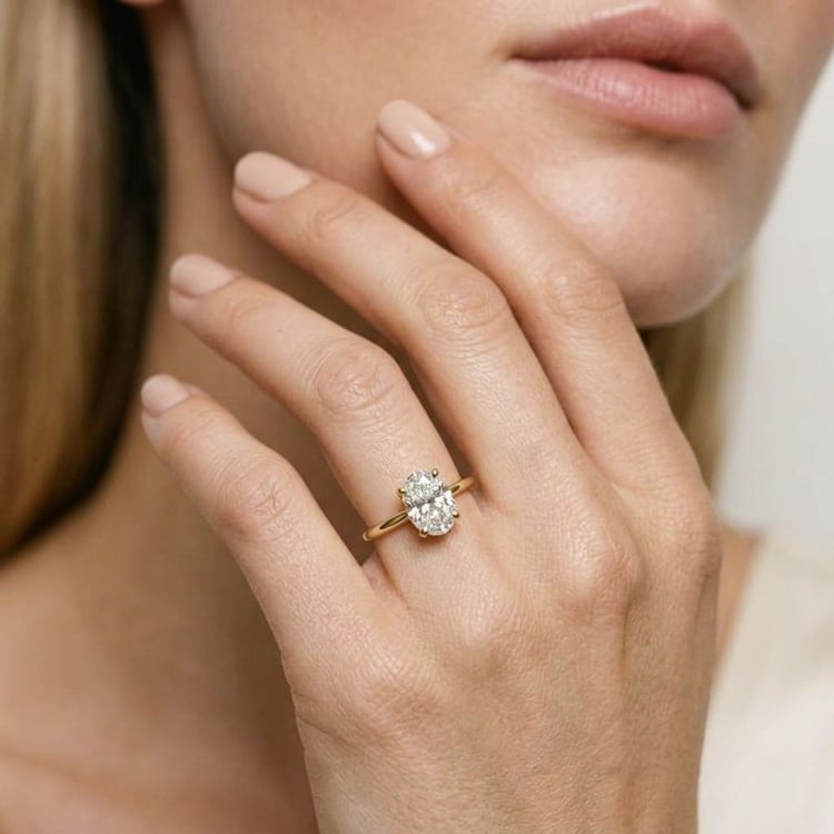 Verlobungsring mit Buchstaben und Diamanten Frost 167675