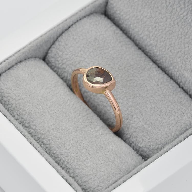 Ring mit pear Salt and Pepper Diamant Camilia 44242