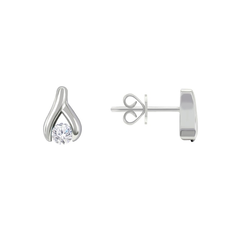 Dezente Ohrstecker mit Lab Grown Diamanten Fox 106341