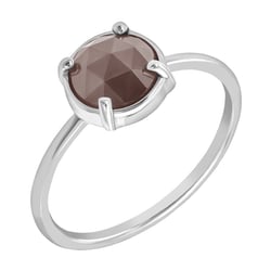 Goldener Ring mit Diamant im Rosenschliff Vertius